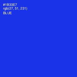 #1B33E7 - Blue Color Image