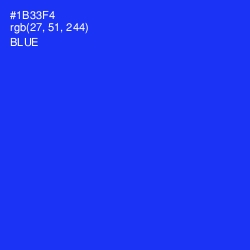 #1B33F4 - Blue Color Image