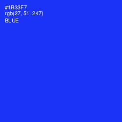#1B33F7 - Blue Color Image