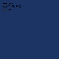 #1B3464 - Biscay Color Image