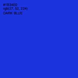 #1B34E0 - Dark Blue Color Image