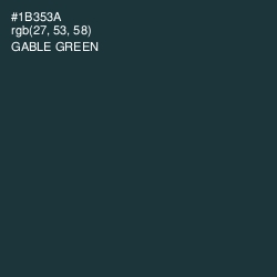 #1B353A - Gable Green Color Image