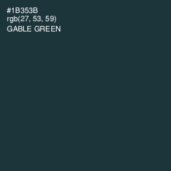 #1B353B - Gable Green Color Image