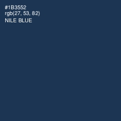 #1B3552 - Nile Blue Color Image