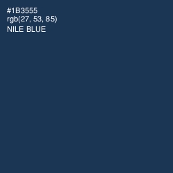 #1B3555 - Nile Blue Color Image