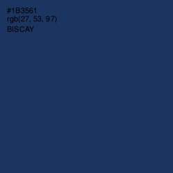 #1B3561 - Biscay Color Image