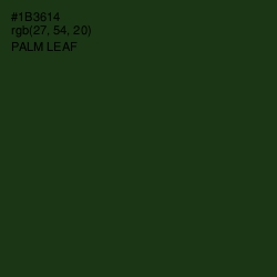 #1B3614 - Palm Leaf Color Image