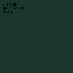 #1B362B - Timber Green Color Image