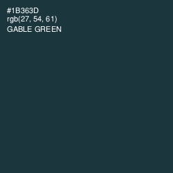 #1B363D - Gable Green Color Image