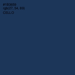 #1B3659 - Cello Color Image