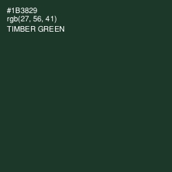 #1B3829 - Timber Green Color Image