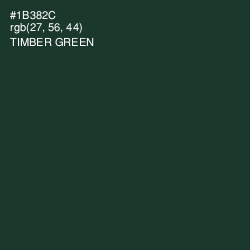 #1B382C - Timber Green Color Image