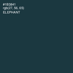 #1B3841 - Elephant Color Image