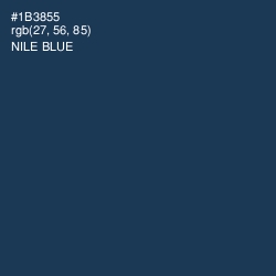 #1B3855 - Nile Blue Color Image