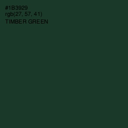 #1B3929 - Timber Green Color Image