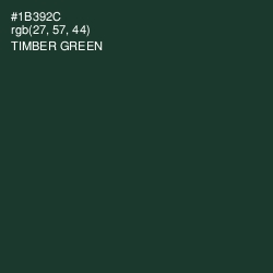 #1B392C - Timber Green Color Image