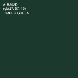 #1B392D - Timber Green Color Image