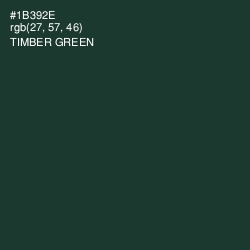 #1B392E - Timber Green Color Image