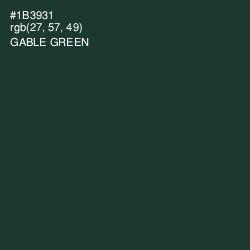 #1B3931 - Gable Green Color Image