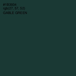 #1B3934 - Gable Green Color Image