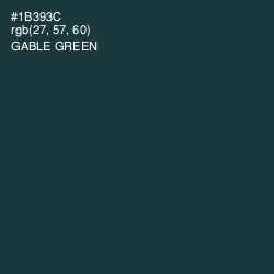 #1B393C - Gable Green Color Image