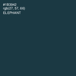 #1B3942 - Elephant Color Image