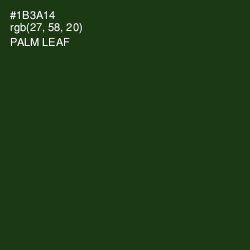 #1B3A14 - Palm Leaf Color Image