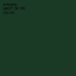 #1B3A26 - Celtic Color Image