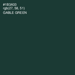 #1B3A33 - Gable Green Color Image