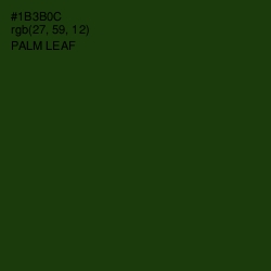 #1B3B0C - Palm Leaf Color Image