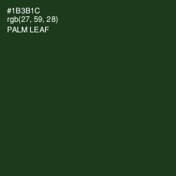 #1B3B1C - Palm Leaf Color Image