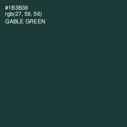 #1B3B38 - Gable Green Color Image