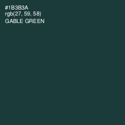 #1B3B3A - Gable Green Color Image