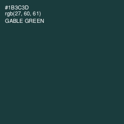 #1B3C3D - Gable Green Color Image