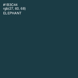 #1B3C44 - Elephant Color Image