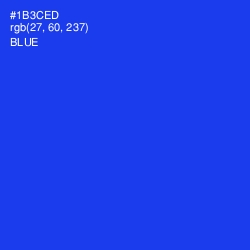 #1B3CED - Blue Color Image