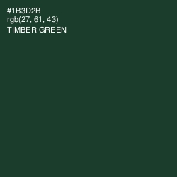 #1B3D2B - Timber Green Color Image