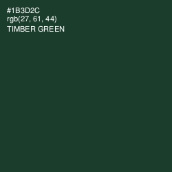 #1B3D2C - Timber Green Color Image