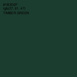 #1B3D2F - Timber Green Color Image