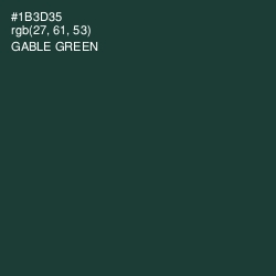 #1B3D35 - Gable Green Color Image