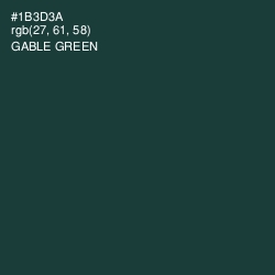 #1B3D3A - Gable Green Color Image