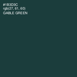 #1B3D3C - Gable Green Color Image