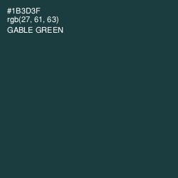 #1B3D3F - Gable Green Color Image