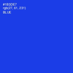 #1B3DE7 - Blue Color Image