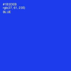 #1B3DEB - Blue Color Image