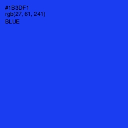 #1B3DF1 - Blue Color Image