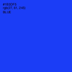 #1B3DF5 - Blue Color Image