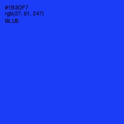 #1B3DF7 - Blue Color Image