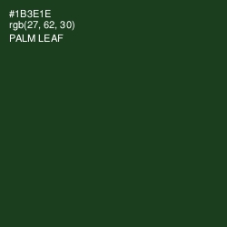 #1B3E1E - Palm Leaf Color Image