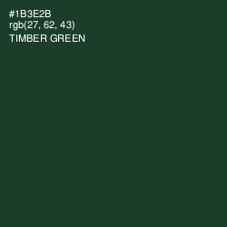 #1B3E2B - Timber Green Color Image
